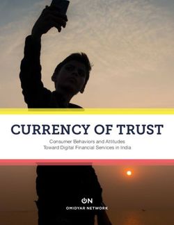 CURRENCY OF TRUST Consumer Behaviors and Attitudes Toward Digital Financial Services in India - Omidyar Network India