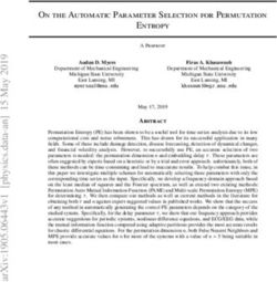 On the Automatic Parameter Selection for Permutation Entropy