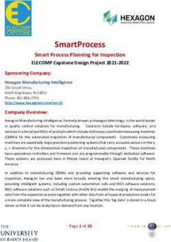 SmartProcess Smart Process Planning for Inspection - The University of Rhode Island