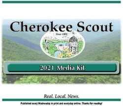 2021 Media Kit Real. Local. News - Published every Wednesday in print and everyday online. Thanks for reading! - Cherokee Scout