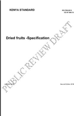 Dried fruits -Specification - KENYA STANDARD KS 2786:2018 - World Trade Organization