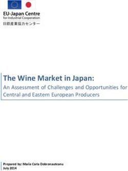 The Wine Market in Japan: An Assessment of Challenges and Opportunities for Central and Eastern European Producers Prepared by: Maria Carla ...