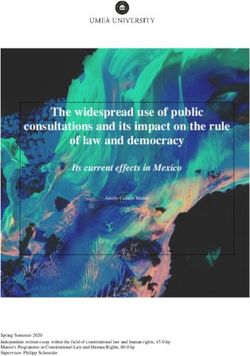 THE WIDESPREAD USE OF PUBLIC CONSULTATIONS AND ITS IMPACT ON THE RULE OF LAW AND DEMOCRACY - DIVA