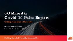 OOh!media Covid-19 Pulse Report - Getting you ahead of the curve Making Brands Powerfully Unmissable