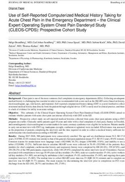 Use of Self-Reported Computerized Medical History Taking for Acute Chest Pain in the Emergency Department - the Clinical Expert Operating System ...