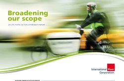 Broadening our scope 2012 IPC POSTAL SECTOR SUSTAINABILITY REPORT - International Post Corporation