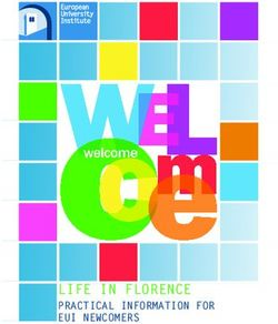 LIFE IN FLORENCE PRACTICAL INFORMATION FOR EUI NEWCOMERS - European University Institute