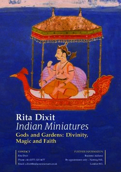 Rita Dixit Indian Miniatures Gods and Gardens: Divinity, Magic and Faith - CONTACT - Asian Art in London