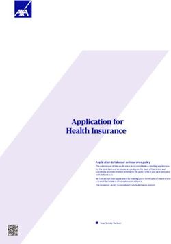 Application for Health Insurance - hc consulting AG