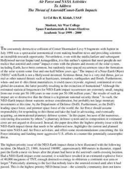 Air Force and NASA Activities To Address The Threat of Asteroid/Comet-Earth Impacts