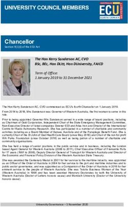 UNIVERSITY COUNCIL MEMBERS - Chancellor - ECU