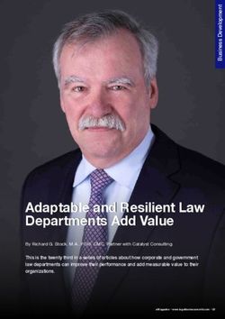 Adaptable and Resilient Law Departments Add Value