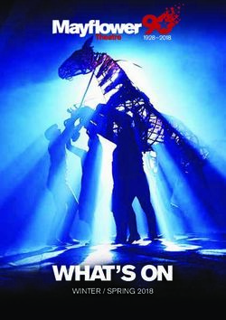 WHAT'S ON WINTER / SPRING 2018 - Mayflower Theatre