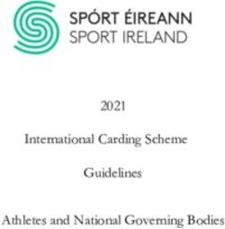 International Carding Scheme Guidelines Athletes and National Governing Bodies 2021 - Sport Ireland