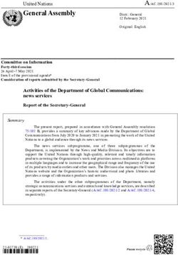 Activities of the Department of Global Communications: news services - Undocs.org