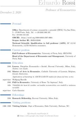 Eduardo Rossi Professor of Econometrics - UniPV