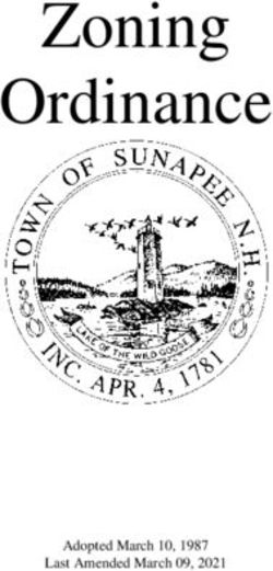 Zoning Ordinance - Adopted March 10, 1987 Last Amended March 09, 2021