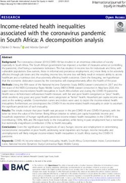 Income-related health inequalities associated with the coronavirus pandemic in South Africa: A decomposition analysis