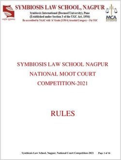 RULES SYMBIOSIS LAW SCHOOL NAGPUR NATIONAL MOOT COURT COMPETITION-2021