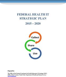 FEDERAL HEALTH IT STRATEGIC PLAN 2015 - 2020 - Prepared by: The Office of the National Coordinator for Health Information Technology (ONC) ...