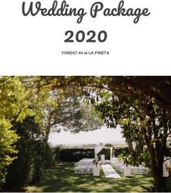 2020 Wedding Package FOREST 44 at LA PINETA