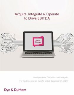 Management's Discussion and Analysis For the three and six months ended December 31, 2020