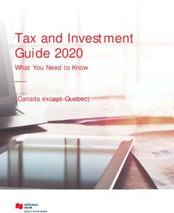 Tax and Investment Guide 2020 - What You Need to Know (Canada except Quebec) - National Bank Direct Brokerage