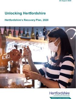 Unlocking Hertfordshire - Hertfordshire's Recovery Plan, 2020 28 August 2020 - Hertfordshire LEP