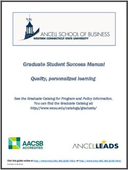 Graduate Student Success Manual Quality, personalized learning - Western Connecticut State ...