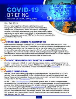 STATEWIDE COVID-19 VACCINE PRE-REGISTRATION TOOL - Idaho Coronavirus