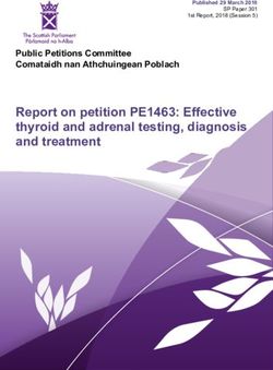 Report on petition PE1463: Effective thyroid and adrenal testing, diagnosis and treatment - Public Petitions Committee Comataidh nan Athchuingean ...