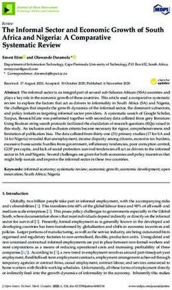 The Informal Sector and Economic Growth of South Africa and Nigeria: A Comparative Systematic Review - MDPI