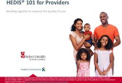 HEDIS 101 for Providers - Working together to improve the quality of care - Select Health of South Carolina