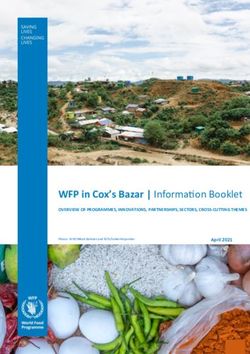 WFP in Cox's Bazar | Information Booklet - April 2021 - WFP Document ...