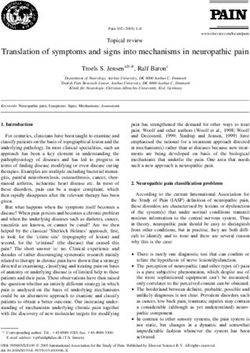 Translation of symptoms and signs into mechanisms in neuropathic pain