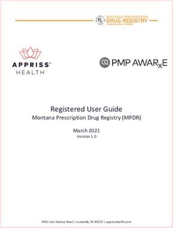 Registered User Guide - Montana Prescription Drug Registry (MPDR) March 2021 - Professional Boards & Licensing