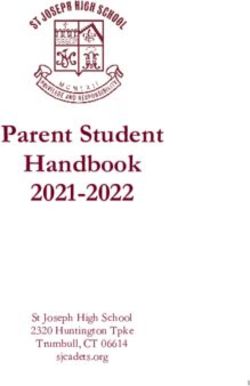 Parent Student Handbook 2021-2022 - St Joseph High School 2320 Huntington Tpke Trumbull, CT 06614 sjcadets.org - St. Joseph High School