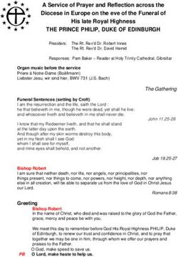 THE PRINCE PHILIP, DUKE OF EDINBURGH - A Service of Prayer and Reflection across the Diocese in Europe on the eve of the Funeral of His late Royal ...