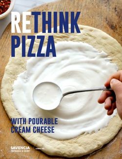 RETHINK PIZZA - with pourable cream cheese - Smithfield Cream Cheese