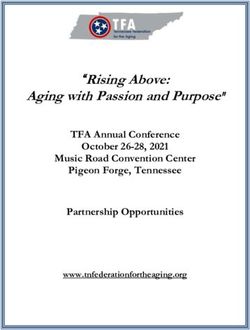 "Rising Above: Aging with Passion and Purpose" - TFA Annual Conference October 26-28, 2021 Music Road Convention Center Pigeon Forge, Tennessee ...