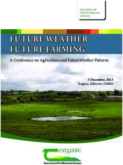 Future Weather Future Farming - A Conference on Agriculture and FutureWeather Patterns - Teagasc