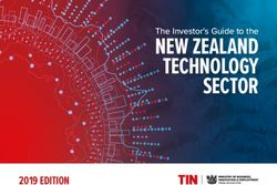NEW ZEALAND TECHNOLOGY SECTOR - 2019 EDITION - MBIE