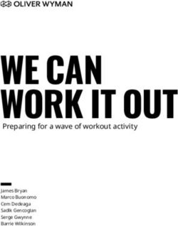 WE CAN WORK IT OUT Preparing for a wave of workout activity - James Bryan Marco Buonomo Cem Dedeaga Sadik Gencoglan Serge Gwynne Barrie Wilkinson ...