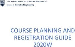 COURSE PLANNING AND REGISTRATION GUIDE 2020W