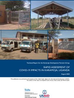 RAPID ASSESSMENT OF COVID-19 IMPACTS IN KARAMOJA, UGANDA