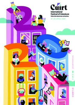 21-25 APRIL 2021 - C&uacute;irt International Festival of Literature