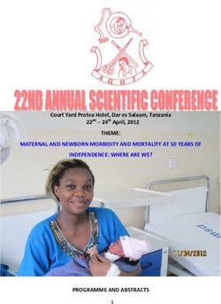 THEME: MATERNAL AND NEWBORN MORBIDITY AND MORTALITY AT 50 YEARS OF INDEPENDENCE: WHERE ARE WE? - PROGRAMME AND ABSTRACTS - Court Yard Protea ...