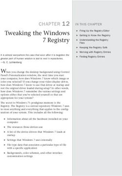 Tweaking the Windows 7 Registry