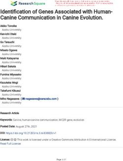 Identication of Genes Associated with Human-Canine Communication in Canine Evolution - Research ...