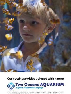 Connecting a wide audience with nature - Two Oceans Aquarium Environmental Education Centre Booking Pack - Two Oceans ...